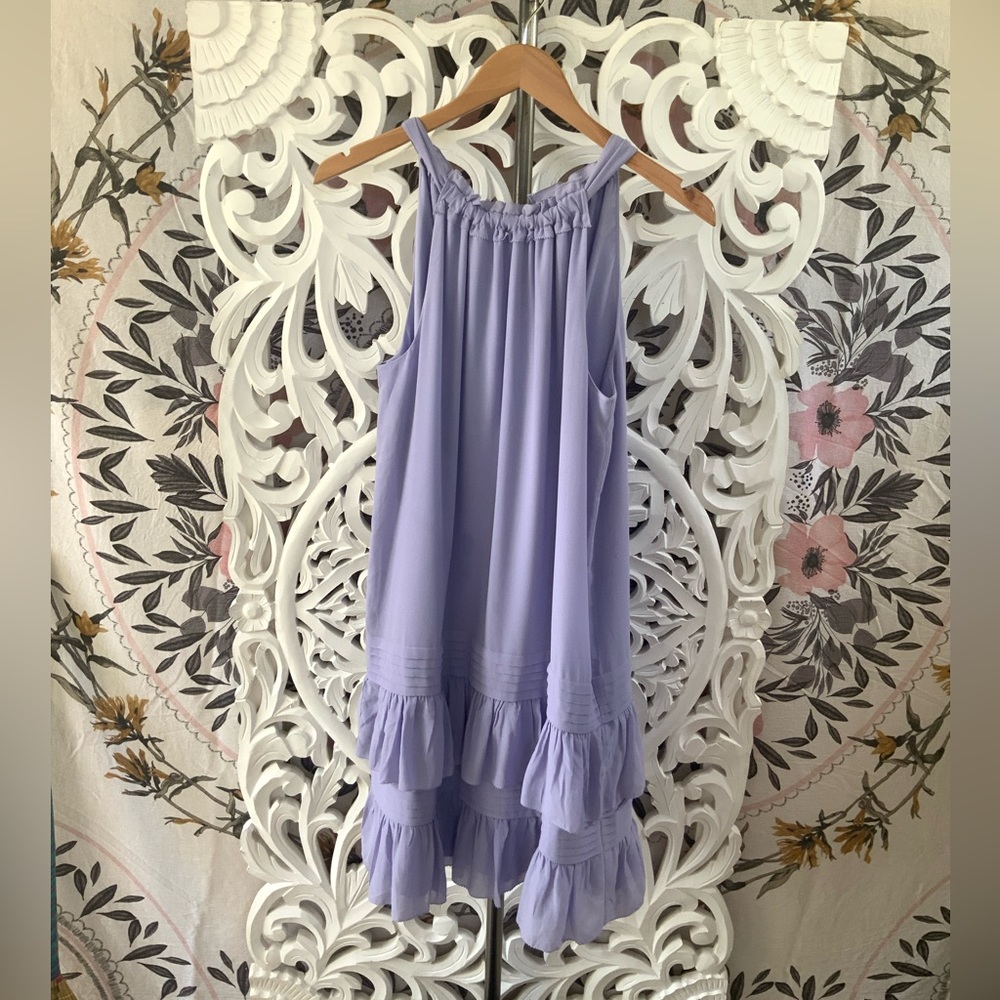NWT Ann Taylor | Flounce Halter Dress size medium